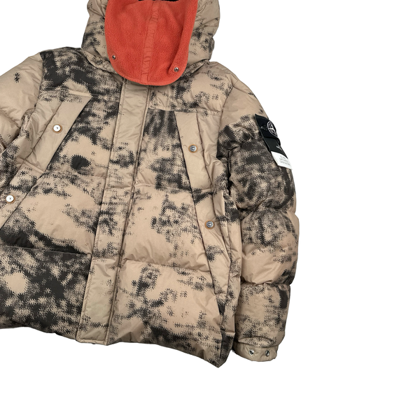 Stone Island 2024 Ice Earth Mapping Camouflage Down Jacket - Large