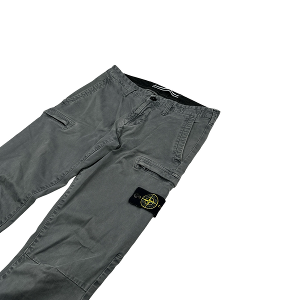 Stone Island 2019 Grey Cotton SK Cargo Trousers - 30"