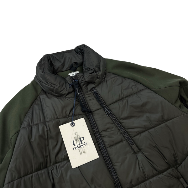CP Company Khaki Hybrid Soft Shell Jacket - Large