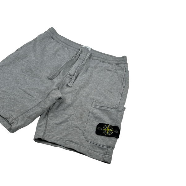 Stone Island 2020 Grey Cotton Shorts - Medium