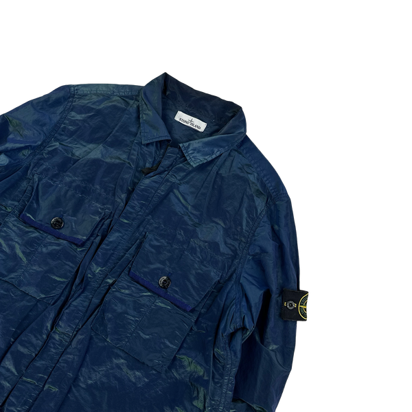 Stone Island 2017 Blue Green Weft Overshirt - XXL