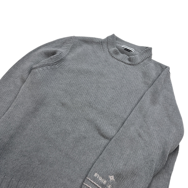 Stone Island Vintage 1998 Knitted Lana Wool Crewneck - XL