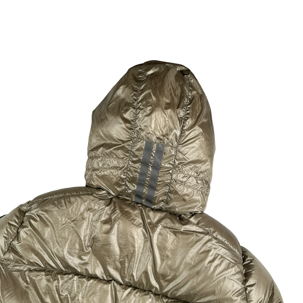 Canada Goose Gold Black Badge Crofton Down Jacket - Large
