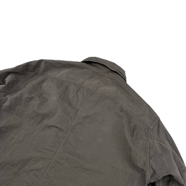 Stone Island 2008 Nylon Blend Brown Overshirt - Large