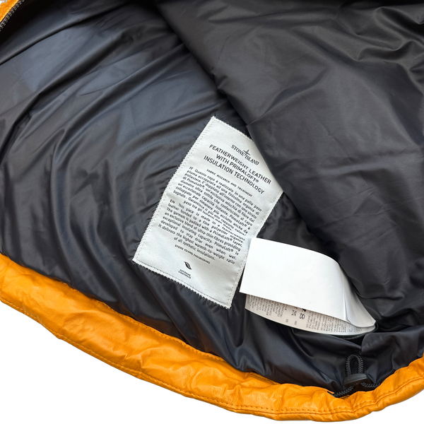 Stone Island 2017 Lightweight Leather Primaloft Lined Smock - Large