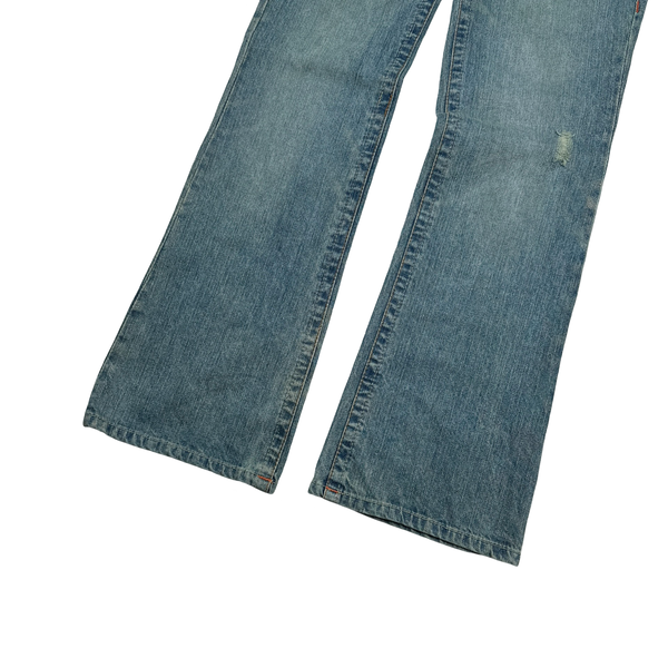 True Religion Bobby Light Wash Embroidered Jeans - Small