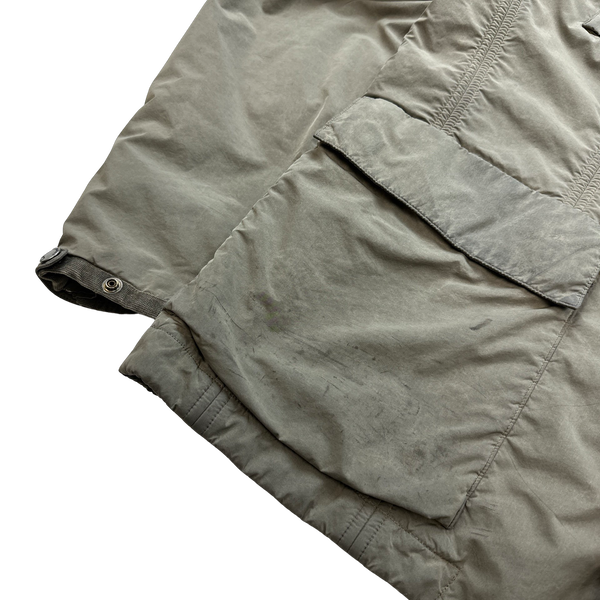 CP Company 2009 Beige Nylon Blend Tinto Terra Multi Pocket Field Jacket - XXL