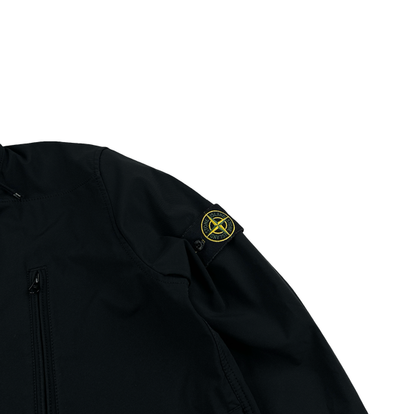 Stone Island 2015 Black Fleece Lined Soft Shell - Large