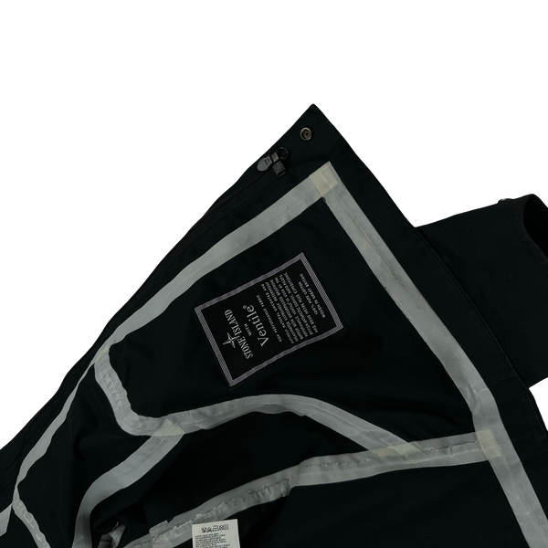 Stone Island 2007 Black Ventile Waterproof Jacket - Small