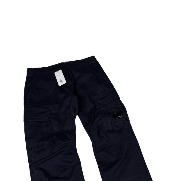 CP Company Navy Loose Fit Lens Viewer Cargos - Medium