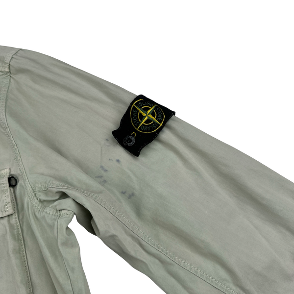 Stone Island 2018 Grey Hooded Overshirt - Large