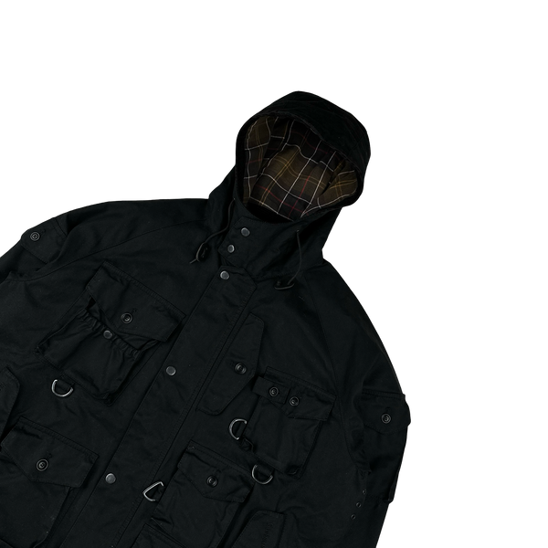 Barbour X Baracuta Multi Pocket Shotgun Pocket Cotton Wax Jacket - Large
