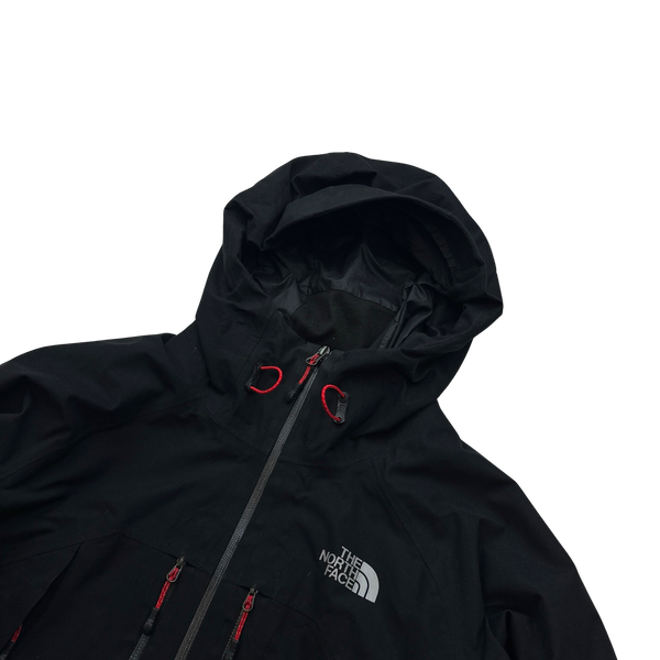 North Face Summit Series Black Waterproof Hooded Jacket - Medium