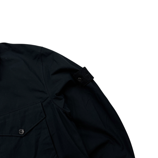 Stone Island 2022 Navy Ventile Cotton Ghost Overshirt - Large