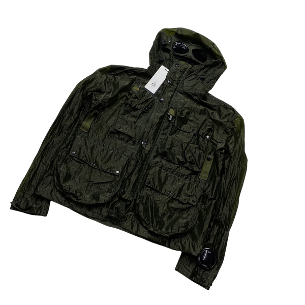 P Company Dark Green 500 Miglia La Mille Kan D Jacket - Large