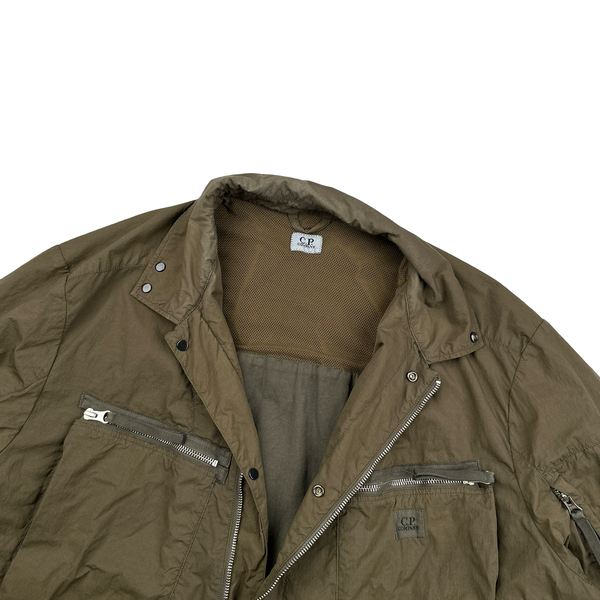 CP Company Bonded Nylon Spellout Overshirt Jacket - XXL