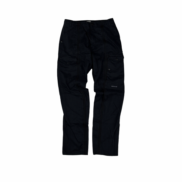 Stone Island 2004 Navy Spellout Cargo Trousers - Medium