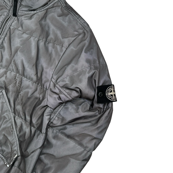Stone Island 2008 Down Filled Mesh Reflective Jacket - Medium
