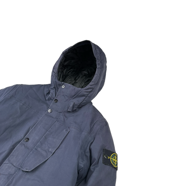 Stone Island 2013 Navy Primaloft 3L Performance Cotton Primaloft Jacket - Small