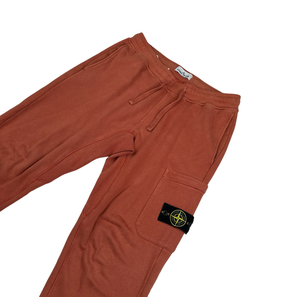 Stone Island 2019 Terracotta Cotton Jogging Bottoms - Medium