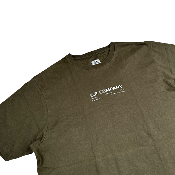 CP Company Metropolis Khaki Graphic T Shirt - XL