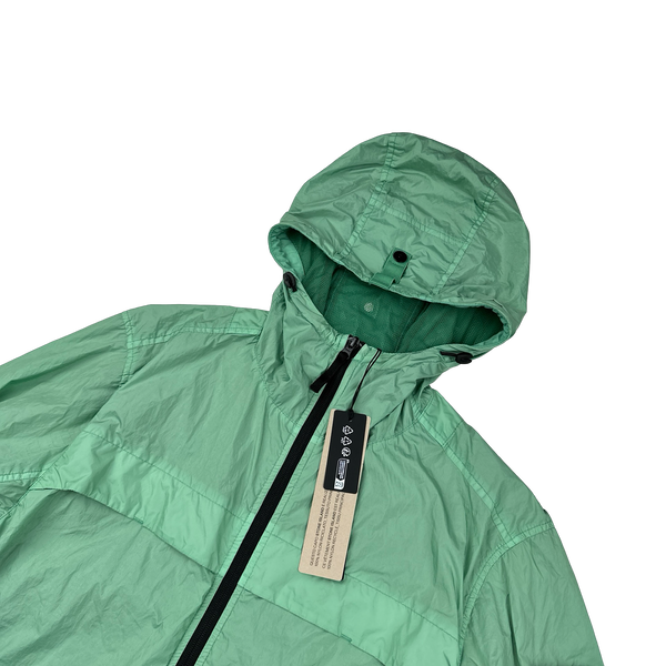 Stone Island 2024 Green Crinkle Reps R-NY Jacket - Medium