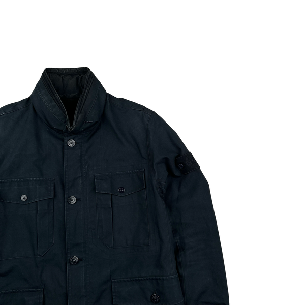 Stone Island 2014 Navy 3L Ghost Piece Performance Cotton Jacket - Medium