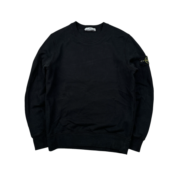 Stone Island 2021 Black Crewneck Sweatshirt - Small