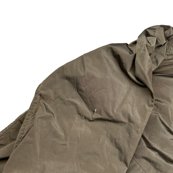 Stone Island 2005 Brown Olive Velvet Lined Shimmer Jacket - XL