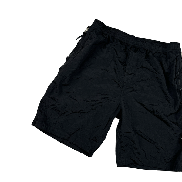 Stone Island 2023 Black Nylon Metal Econyl Shorts - Large