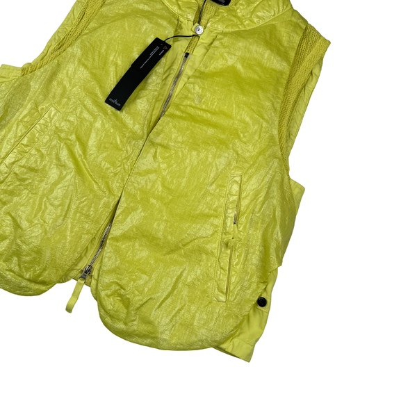 Stone Island 2022 Yellow Shadow Project Glass Linen Utility Vest - Large