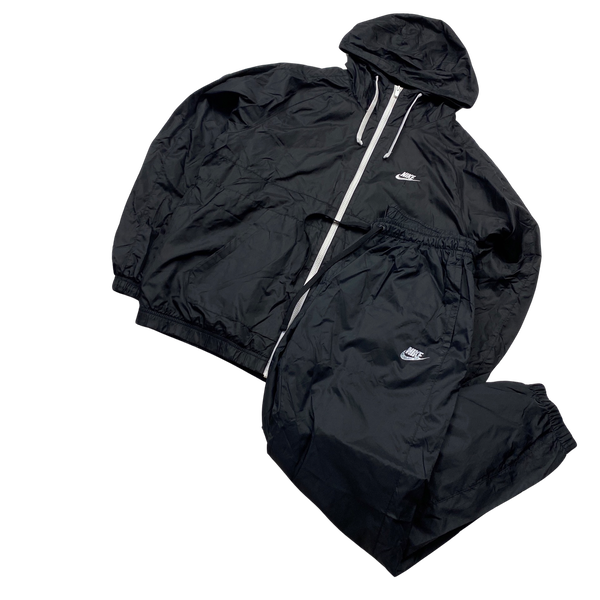 Nike Black Wind Shell Tracksuit Set - Large