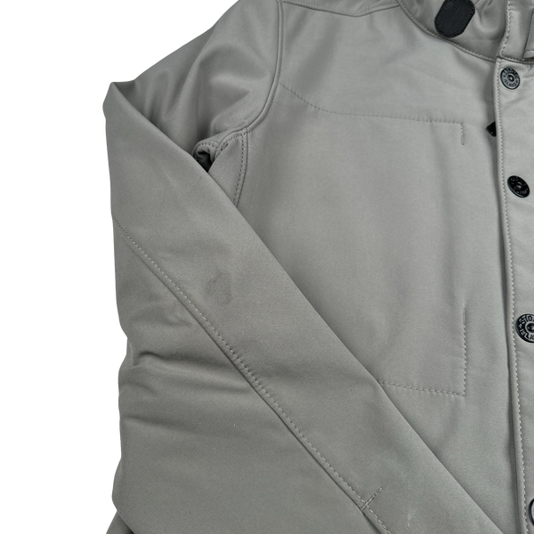 Stone Island 2012 Grey Fleece Lined Soft Shell Jacket - Large