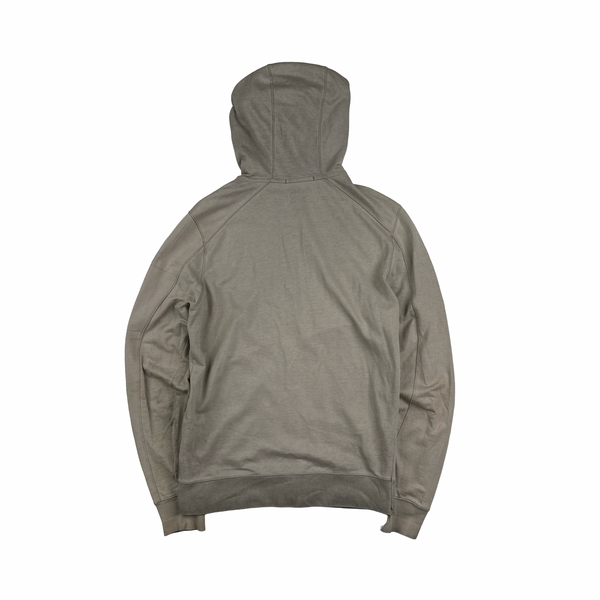 CP Company Grey Re Colour Zipped Hoodie - Small