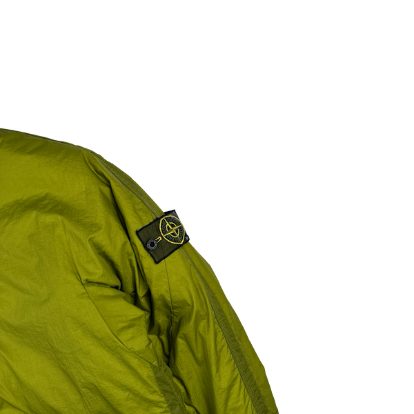 Stone Island 2009 Green Down Filled Mesh Badge Puffer Jacket - Large