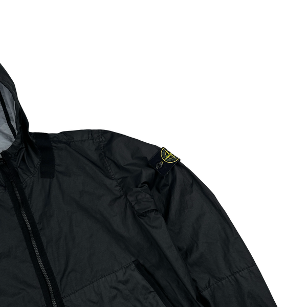 Stone Island 2021 Black Membrana TC 3L Rain Jacket - Small