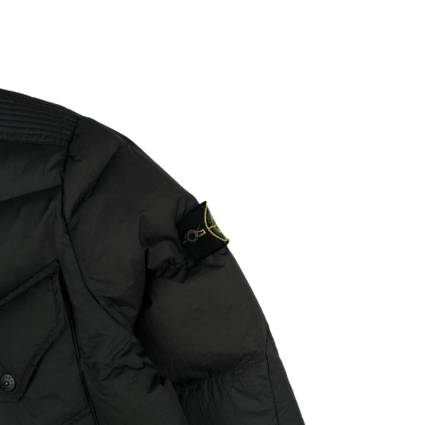 Stone Island 2009 Grey Opaque Nylon Tela Down Puffer - Medium