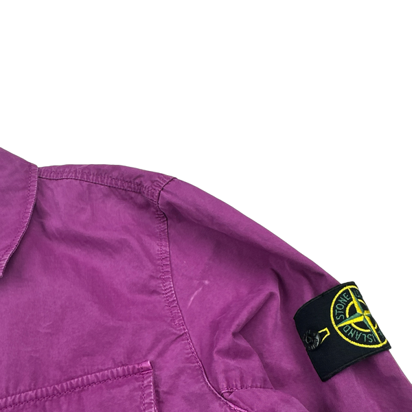 Stone Island 2021 Purple Cotton Overshirt - Medium