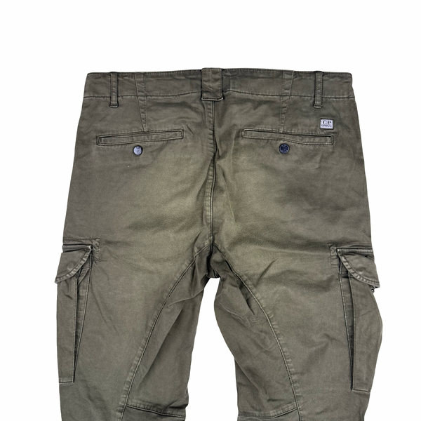 CP Company Khaki Ergonomic Fit Cargo Trousers - 30”