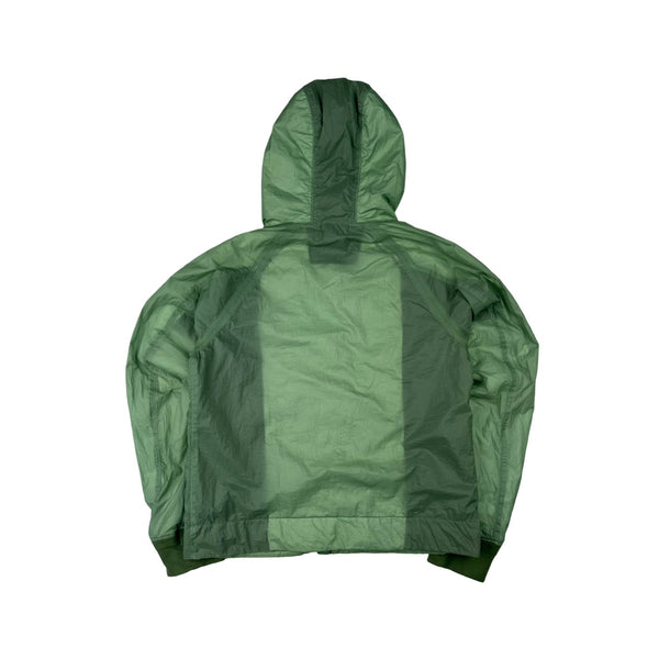 Stone Island 2009 Emerald Green Hyperlight Nylon Hooded Jacket - Large
