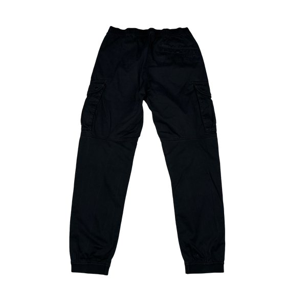 Stone Island 2021 Black RE T Cargo Trousers - 32"