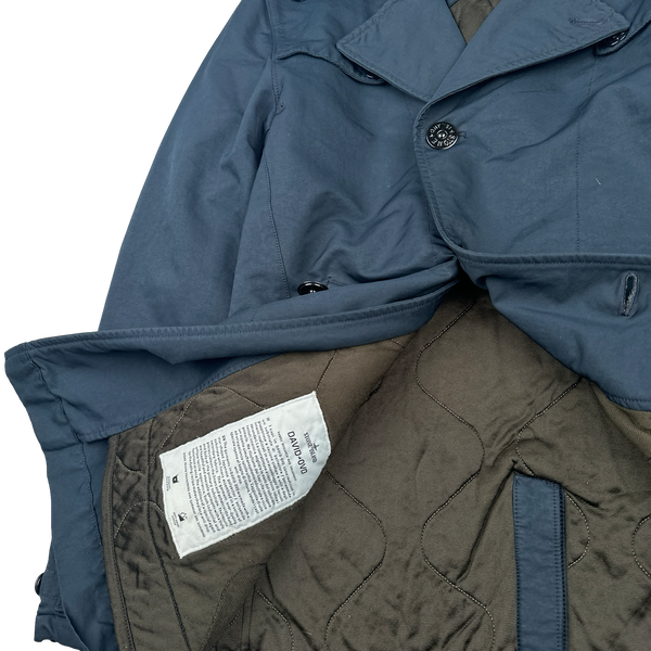 Stone Island 2011 David OVD Quilted Trench Coat - Small