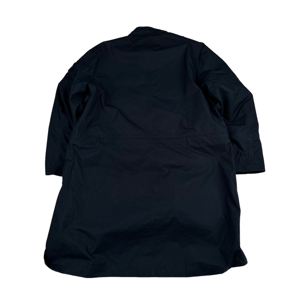 Stone Island 2023 Navy O-Ventile Ghost Piece Dual Layer Long Jacket - Medium