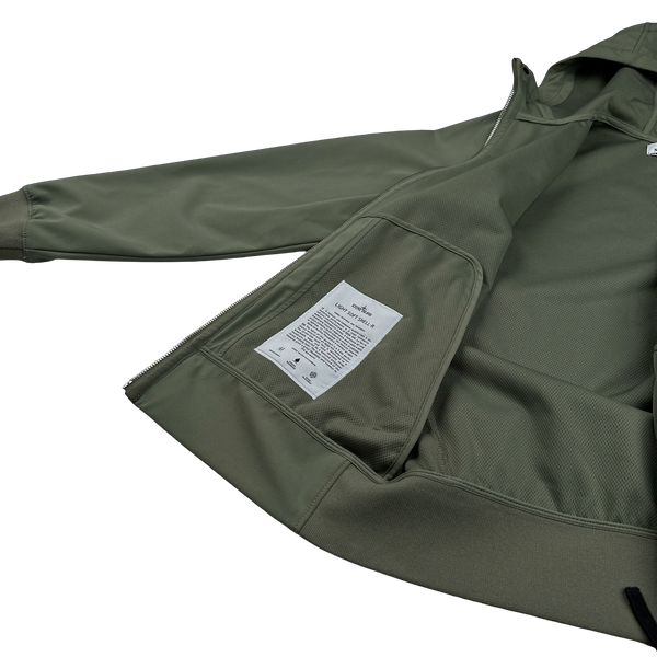 Stone Island 2018 Khaki Soft Shell Jacket - Medium