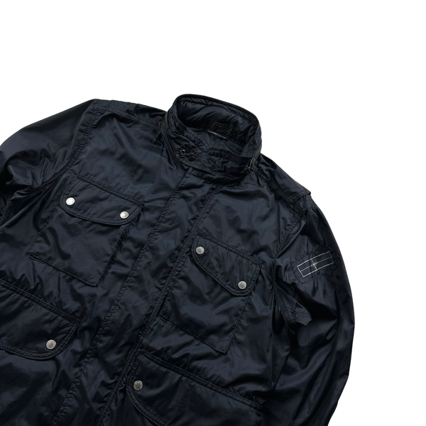 Stone Island 2009 Navy Multipocket Reflective Nylon Jacket - XXL