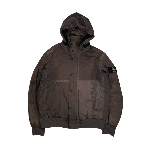Stone Island 2013 Brown 3L Performance Cotton Primaloft Lined Jacket - XL
