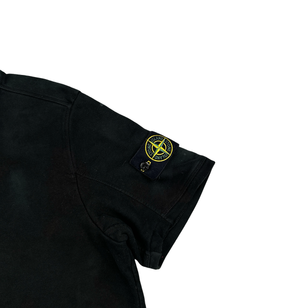 Stone Island 2018 Black Pullover Short Sleeve Jumper - Medium