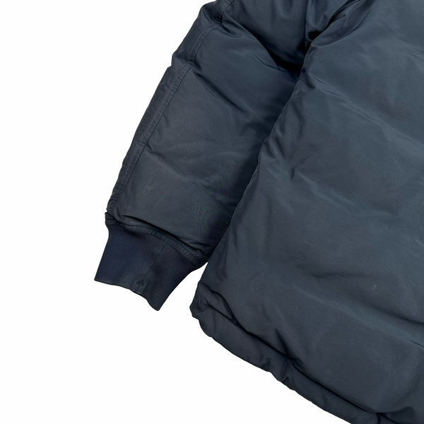 Stone Island Navy Down Filled Micro Reps Jacket - Large