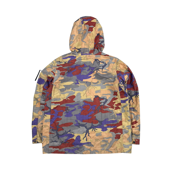 Stone Island 2022 Heritage Camo Ripstop Nylon Watro Hooded Jacket - XL