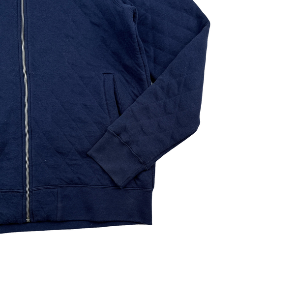Fred Perry Navy Zipped Collared Jumper - Large